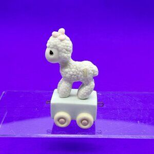 Precious Moments Birthday Train Age 1 "Happy Birthday Little Lamb" Lamb Figurine